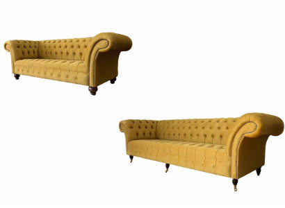 Sofagarnitur 3+2 Sitzer Set Design Sofas Polster Couchen Chesterfield